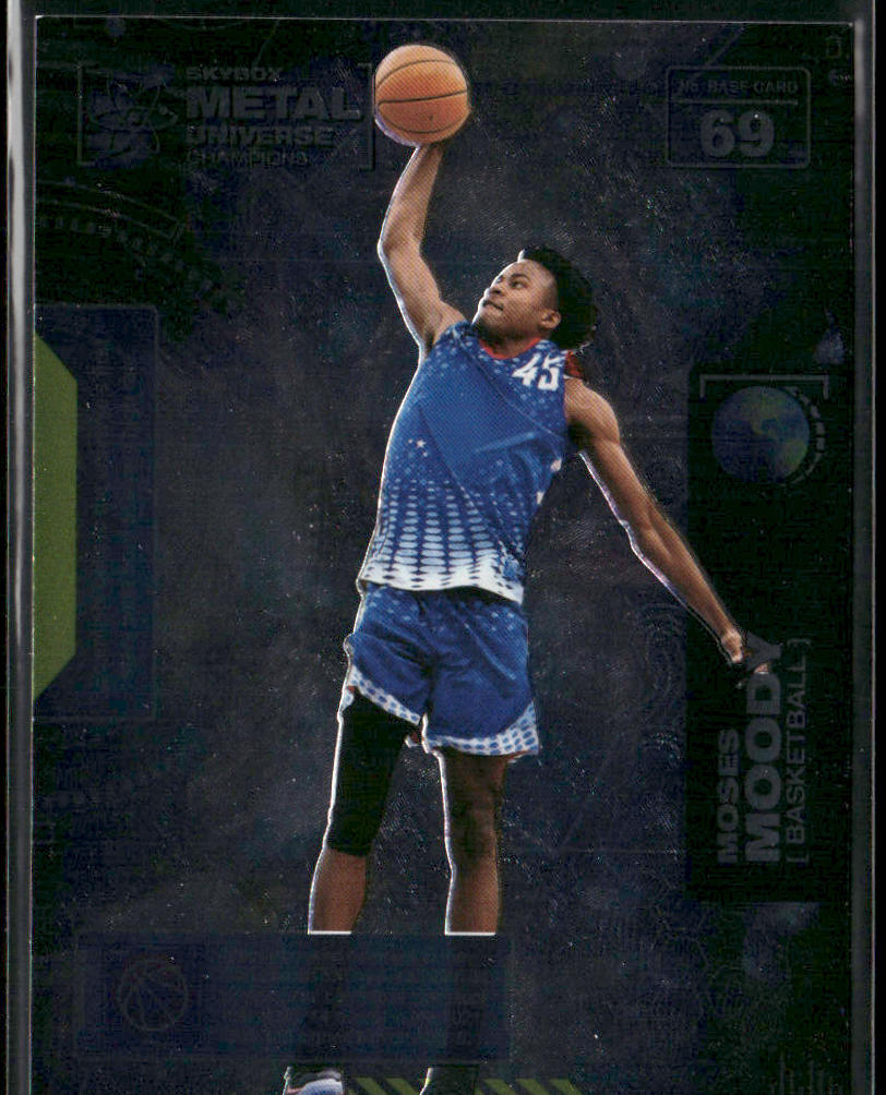 Moses Moody 2021 SkyBox Metal Universe Champions #69 front