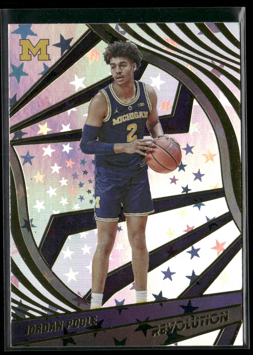 Jordan Poole 2022 Panini Chronicles Draft Picks Revolution Astro #84 Wolverines