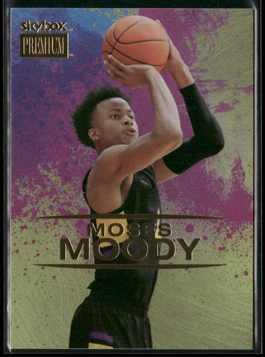 Moses Moody 2021 SkyBox Metal Universe Champions Skybox Premium Gold #S-28