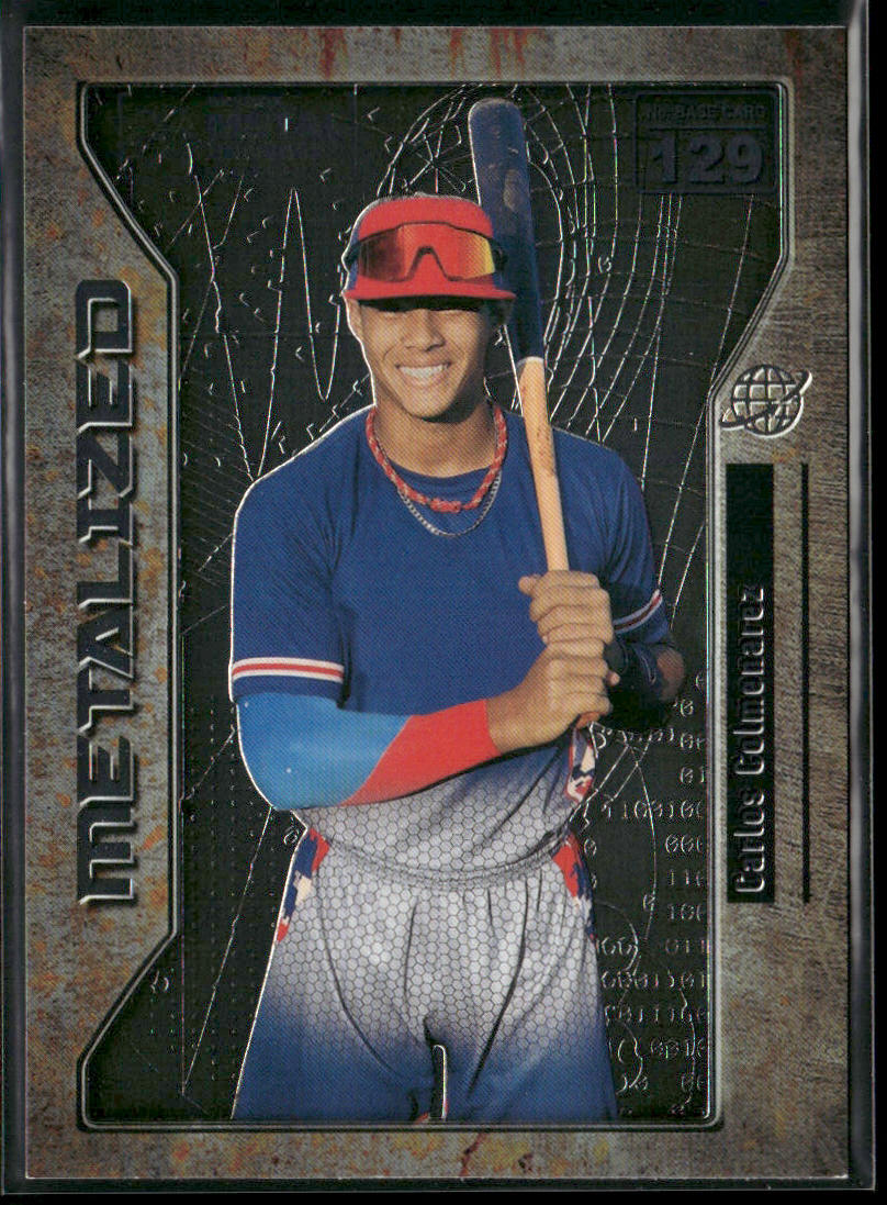 Carlos Colmenarez 2021 SkyBox Metal Universe Champions #129 front