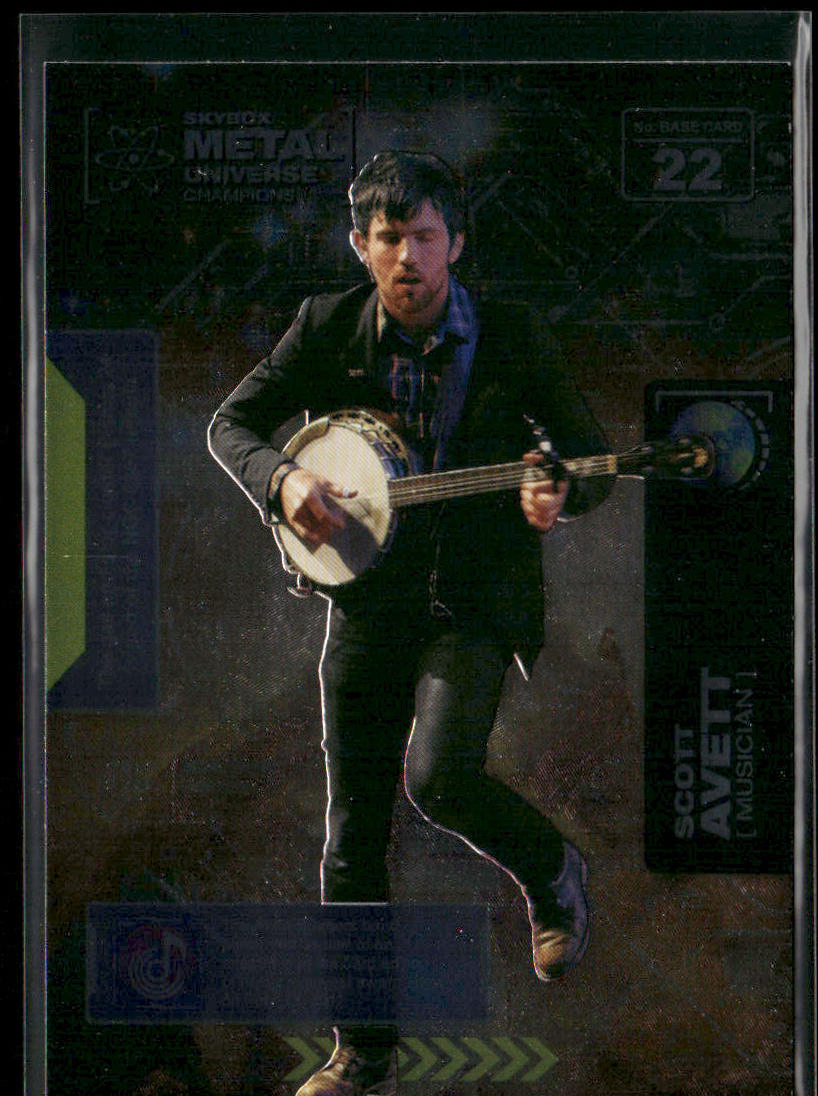 Scott Avett 2021 SkyBox Metal Universe Champions #22 front