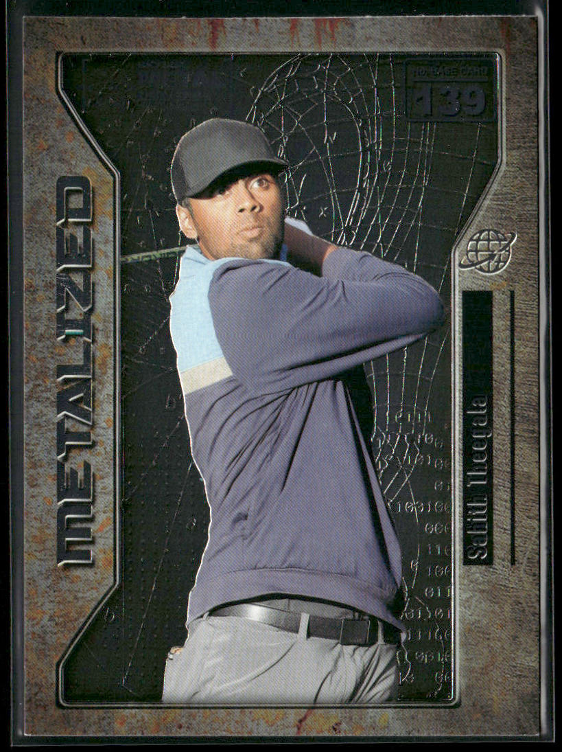 Sahith Theegala 2021 SkyBox Metal Universe Champions #139 front