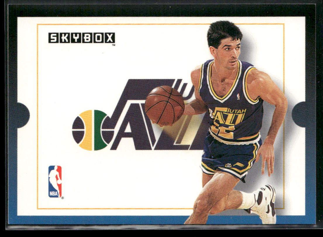 John Stockton 1992-93 SkyBox #307 Utah Jazz front
