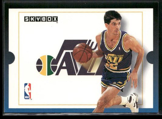 John Stockton 1992-93 SkyBox #307 Utah Jazz front