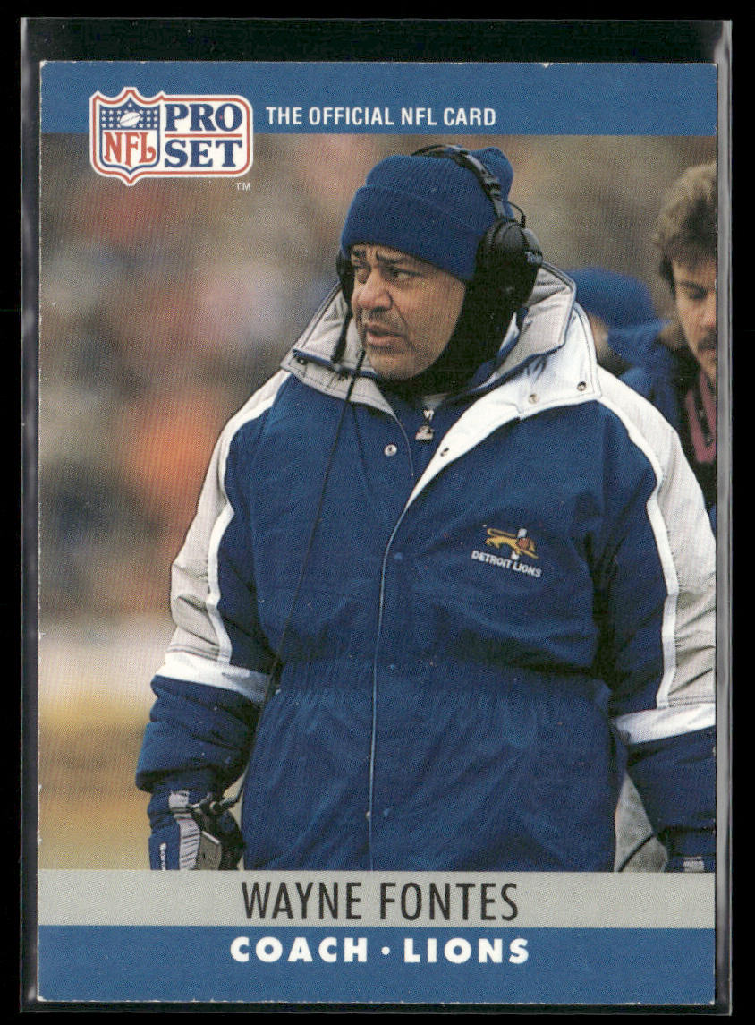 Wayne Fontes 1990 Pro Set #106 Detroit Lions