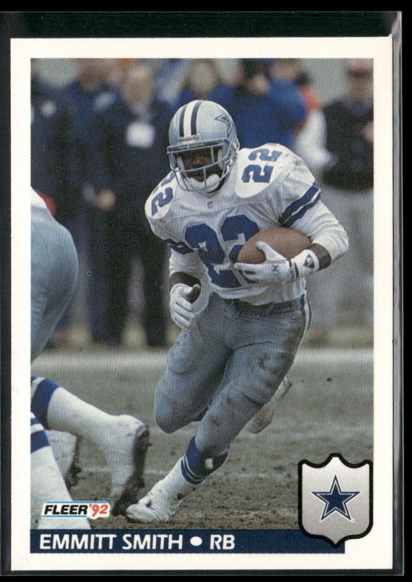 Emmitt Smith 1992 Fleer #89 Dallas Cowboys front