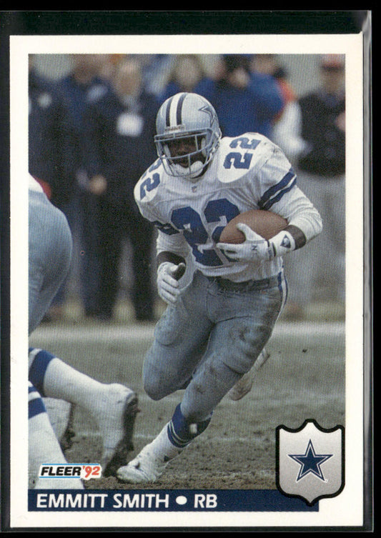 Emmitt Smith 1992 Fleer #89 Dallas Cowboys front