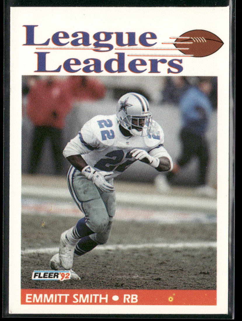 Emmitt Smith 1992 Fleer #453 Dallas Cowboys front