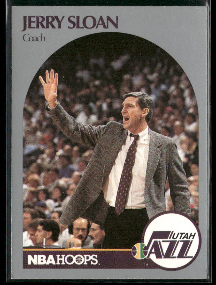 Jerry Sloan 1990-91 Hoops #330 Utah Jazz