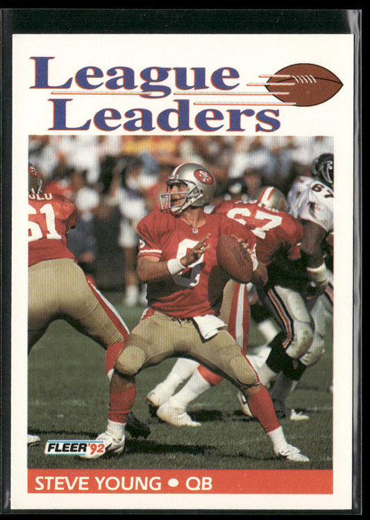 Steve Young 1992 Fleer #469 San Francisco 49ers front