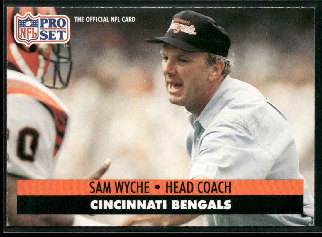 Sam Wyche 1991 Pro Set #117 Cincinnati Bengals front