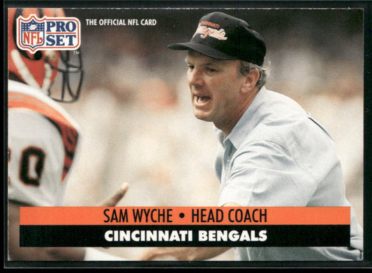 Sam Wyche 1991 Pro Set #117 Cincinnati Bengals front