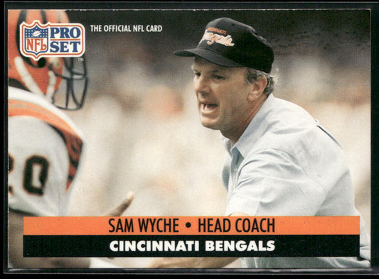 Sam Wyche 1991 Pro Set #117 Cincinnati Bengals front