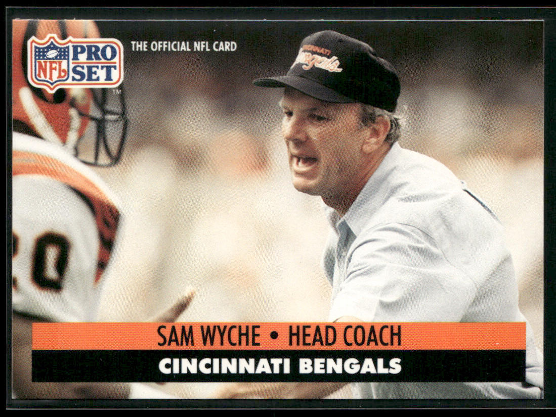 Sam Wyche 1991 Pro Set #117 Cincinnati Bengals front