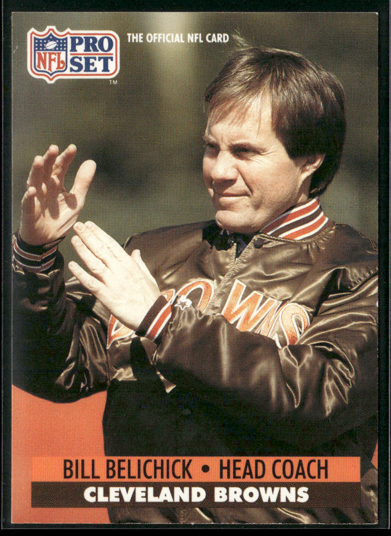 Bill Belichick 1991 Pro Set #126 Cleveland Browns front