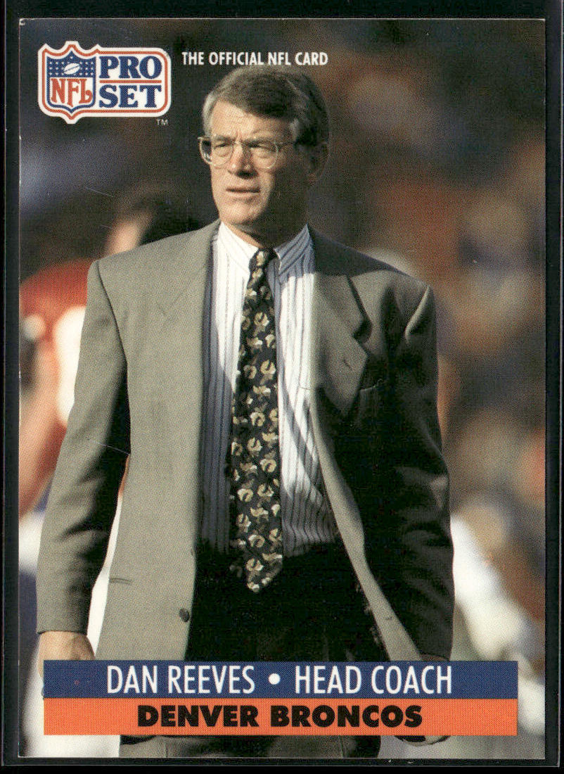 Dan Reeves 1991 Pro Set #144 Denver Broncos front