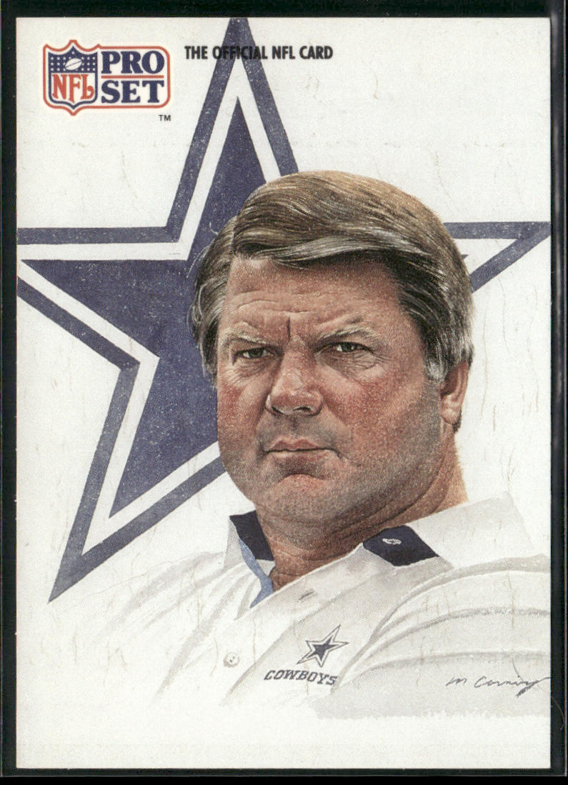 Jimmy Johnson 1991 Pro Set #405 Dallas Cowboys front