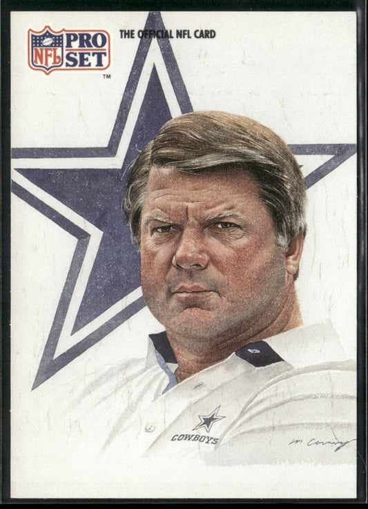 Jimmy Johnson 1991 Pro Set #405 Dallas Cowboys front