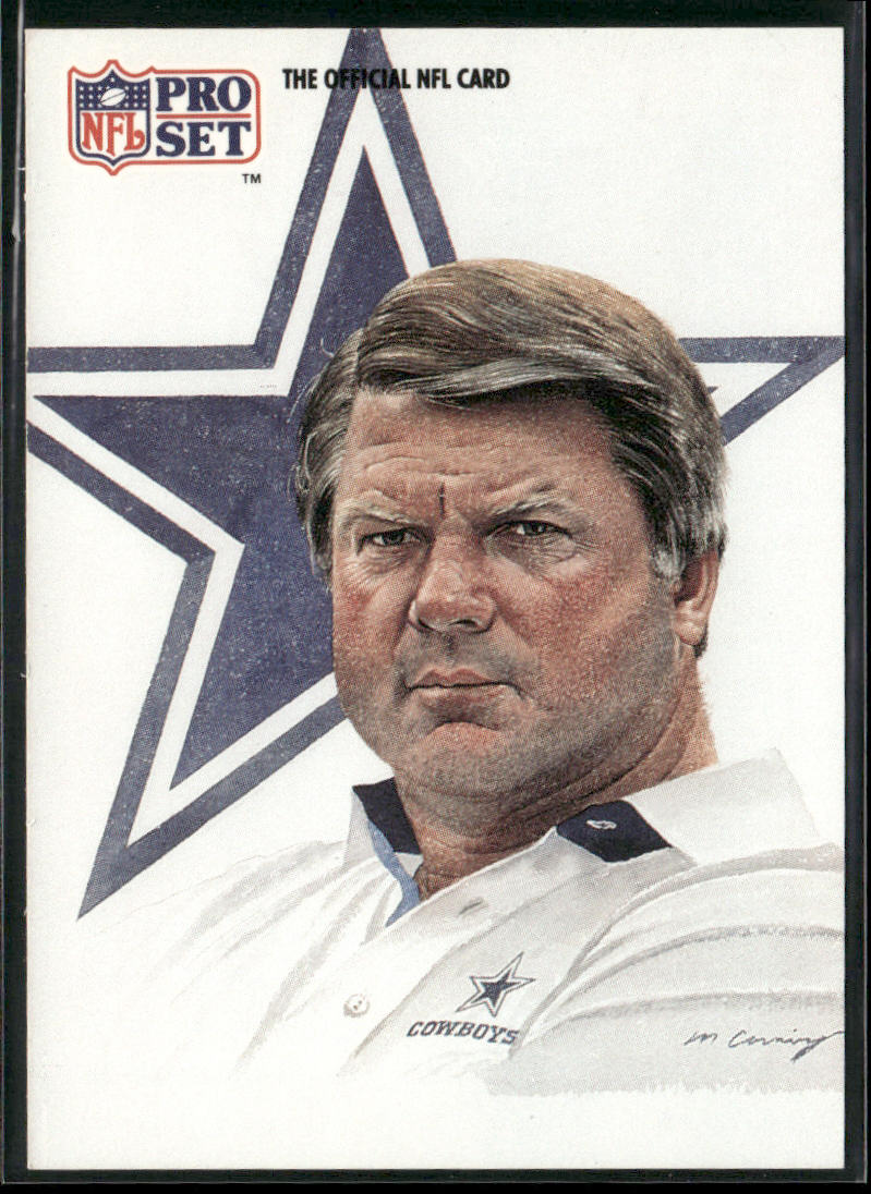 Jimmy Johnson 1991 Pro Set #405 Dallas Cowboys front