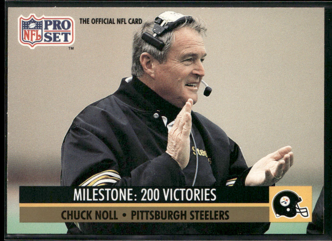 Chuck Noll 1991 Pro Set #23 Pittsburgh Steelers front