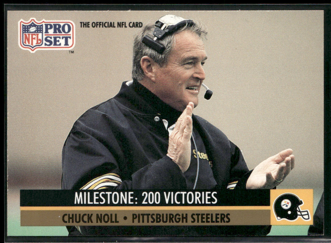 Chuck Noll 1991 Pro Set #23 Pittsburgh Steelers front
