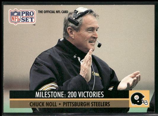 Chuck Noll 1991 Pro Set #23 Pittsburgh Steelers front