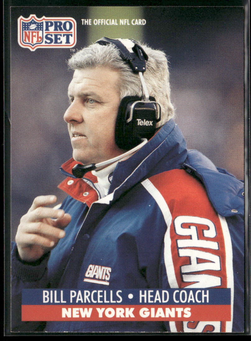 Bill Parcells 1991 Pro Set #72 New York Giants front