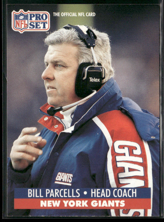 Bill Parcells 1991 Pro Set #72 New York Giants front