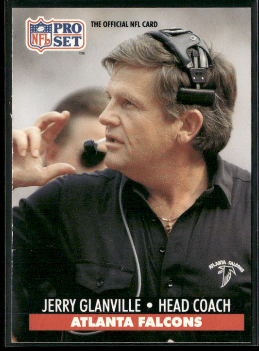 Jerry Glanville 1991 Pro Set #99 Atlanta Falcons front