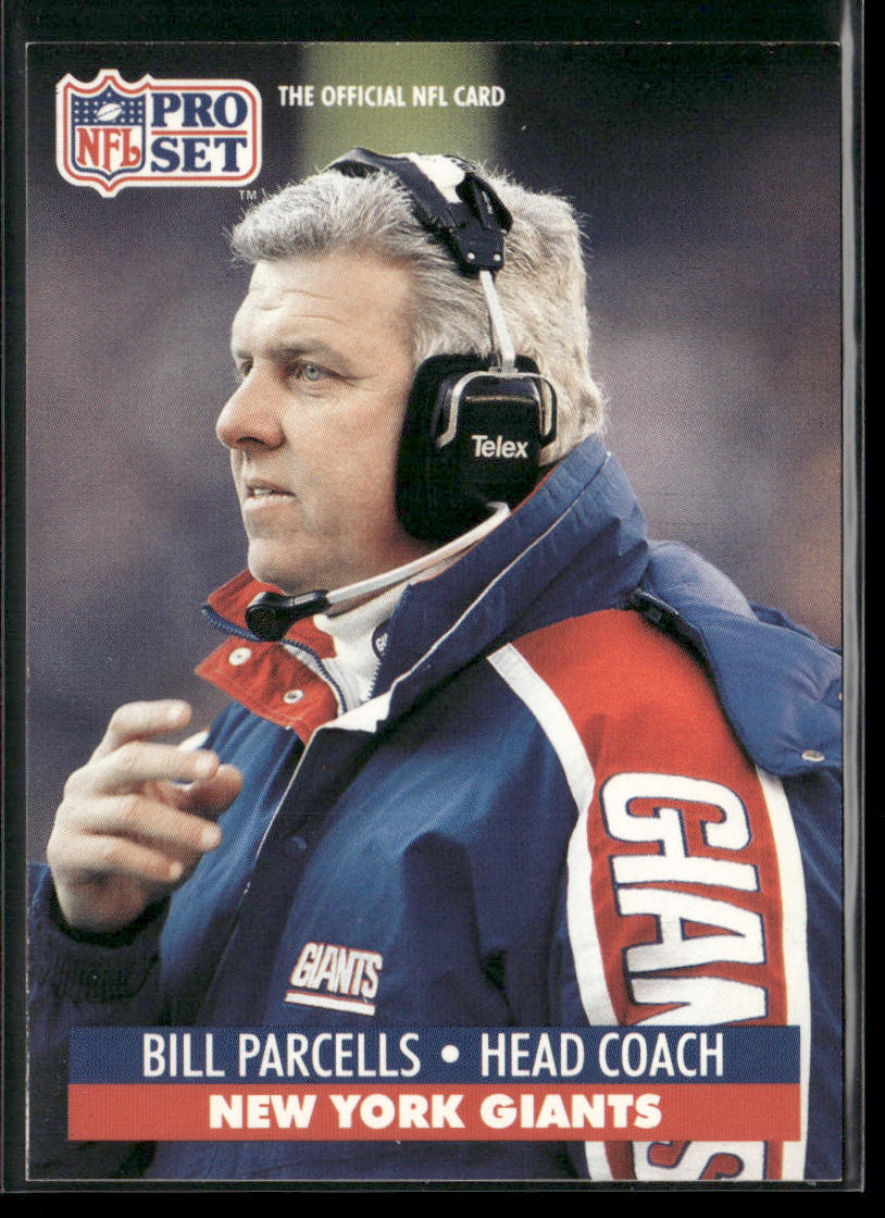 Bill Parcells 1991 Pro Set #72 New York Giants front