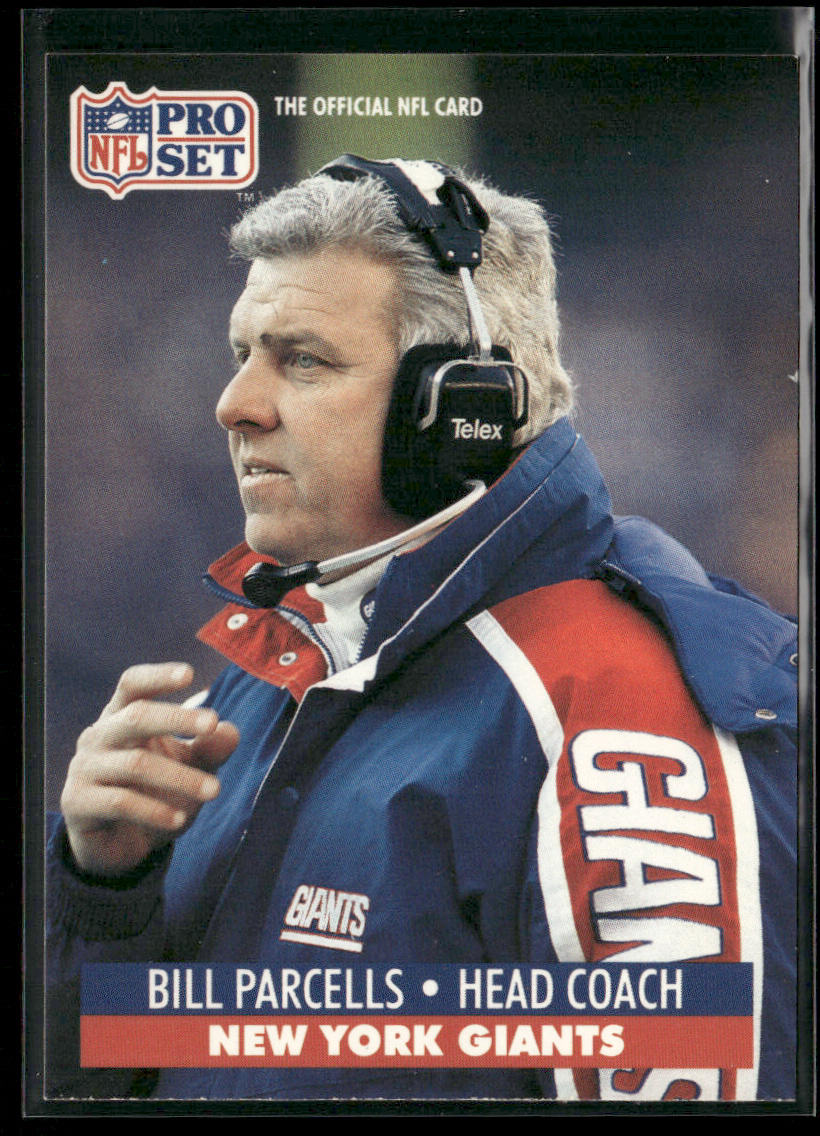 Bill Parcells 1991 Pro Set #72 New York Giants front