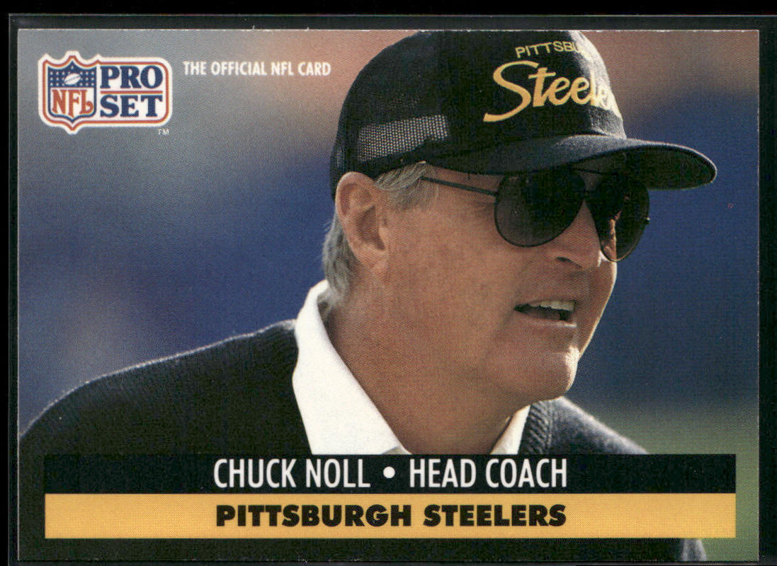 Chuck Noll 1991 Pro Set #279 Pittsburgh Steelers front