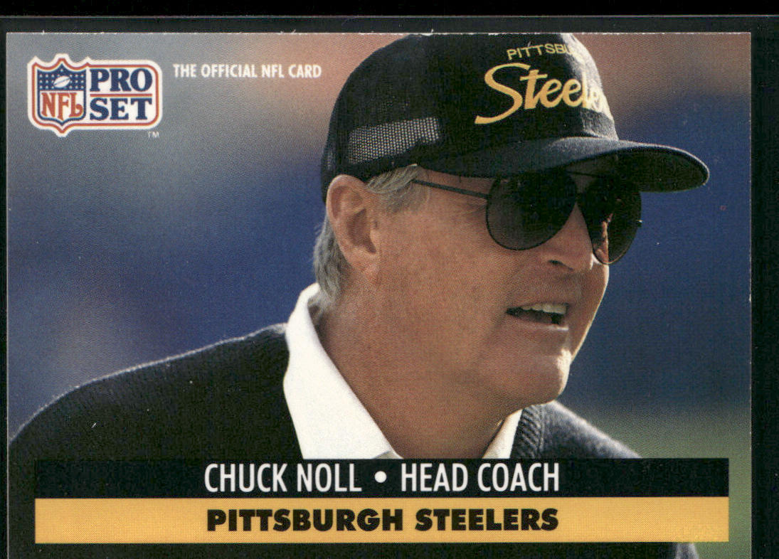 Chuck Noll 1991 Pro Set #279 Pittsburgh Steelers front