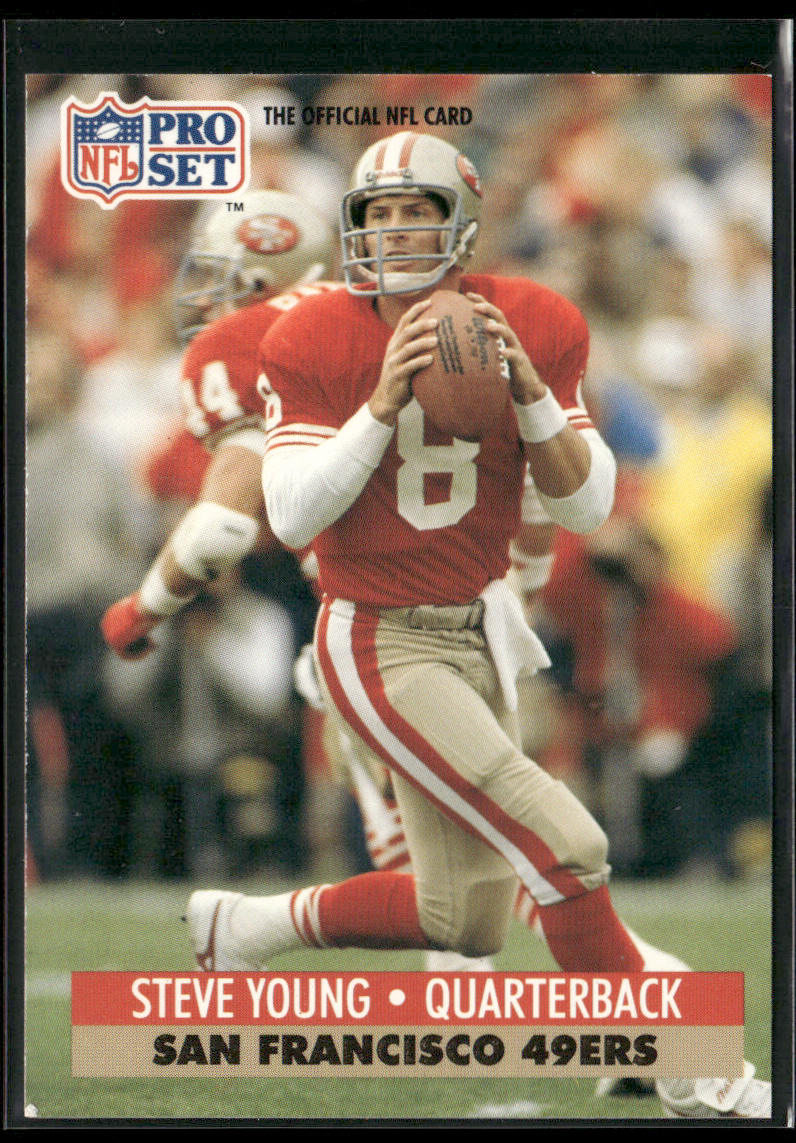 Steve Young 1991 Pro Set #296 San Francisco 49ers front