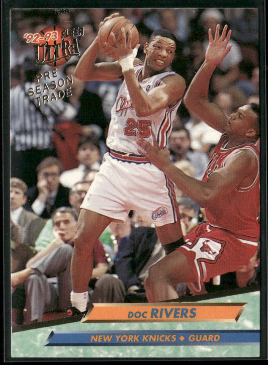 Doc Rivers 1992-93 Ultra #125 New York Knicks front