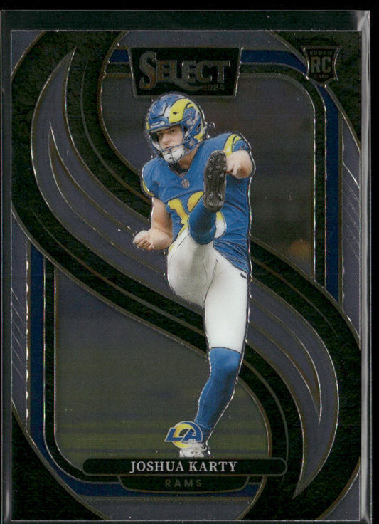 Joshua Karty 2024 Panini Select #164 RC Los Angeles Rams