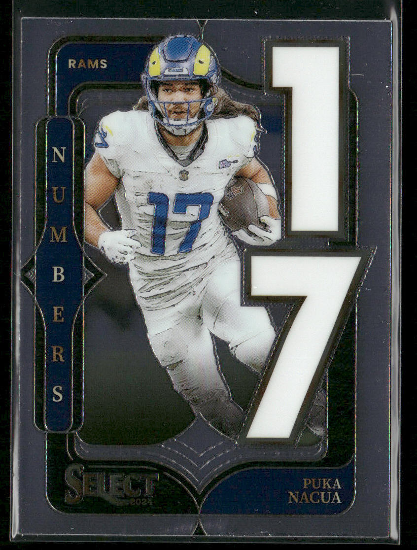 Puka Nacua 2024 Panini Select Select Numbers #2 Los Angeles Rams