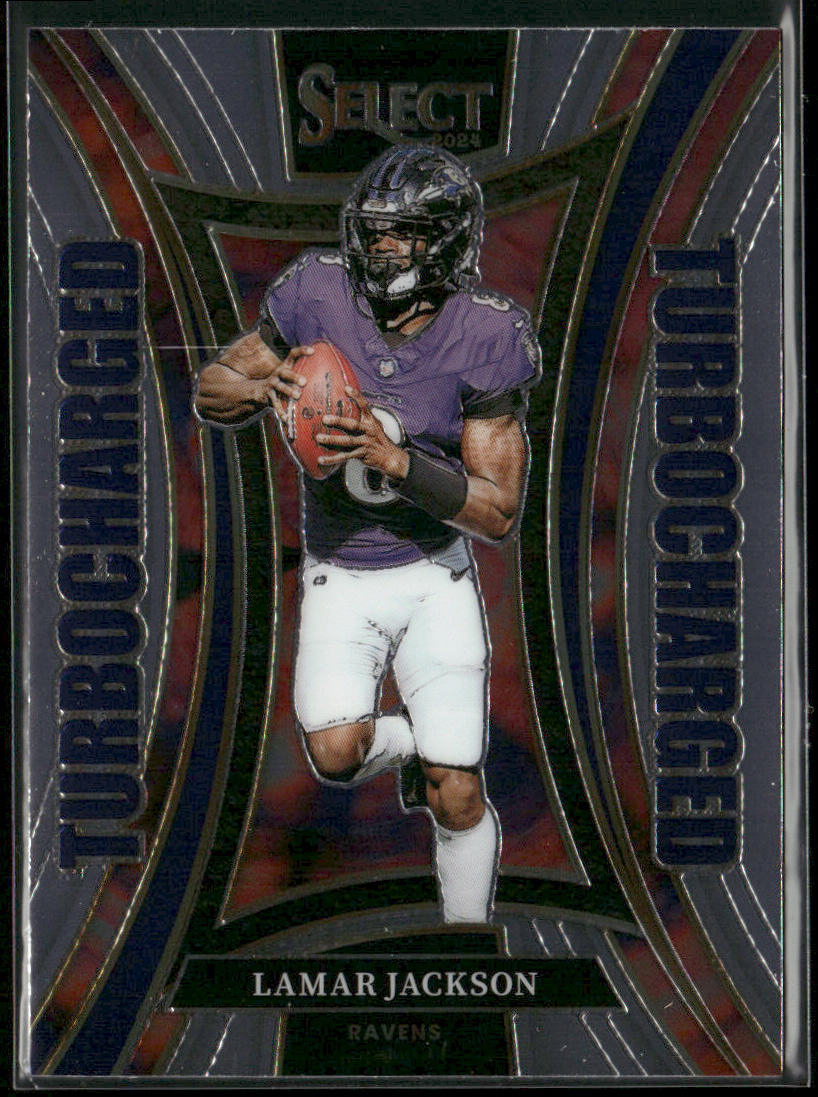 Lamar Jackson 2024 Panini Select Turbocharged #3 Baltimore Ravens