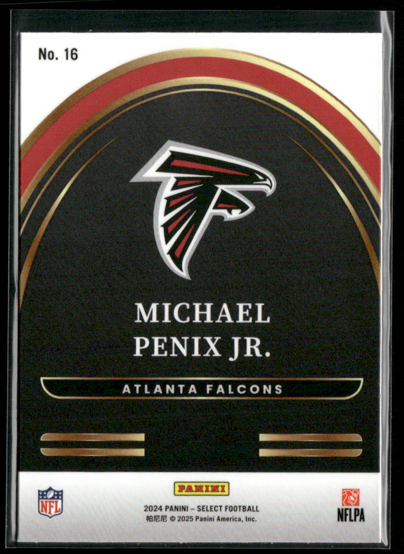 Michael Penix Jr. 2024 Panini Select Select Future #16 Atlanta Falcons