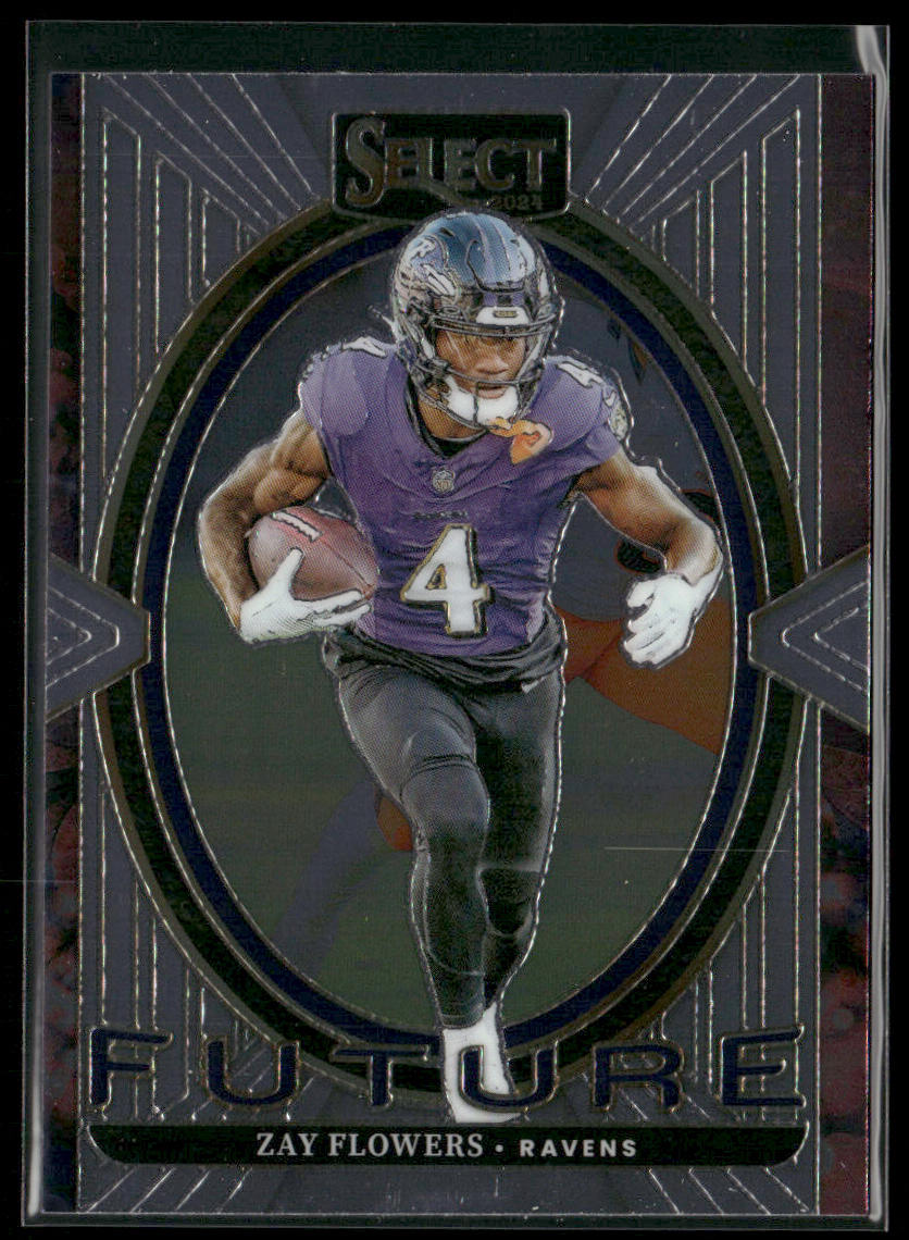 Zay Flowers 2024 Panini Select Select Future #17 Baltimore Ravens