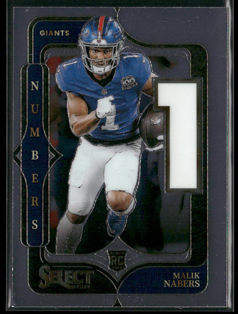 Malik Nabers 2024 Panini Select Select Numbers #5 New York Giants
