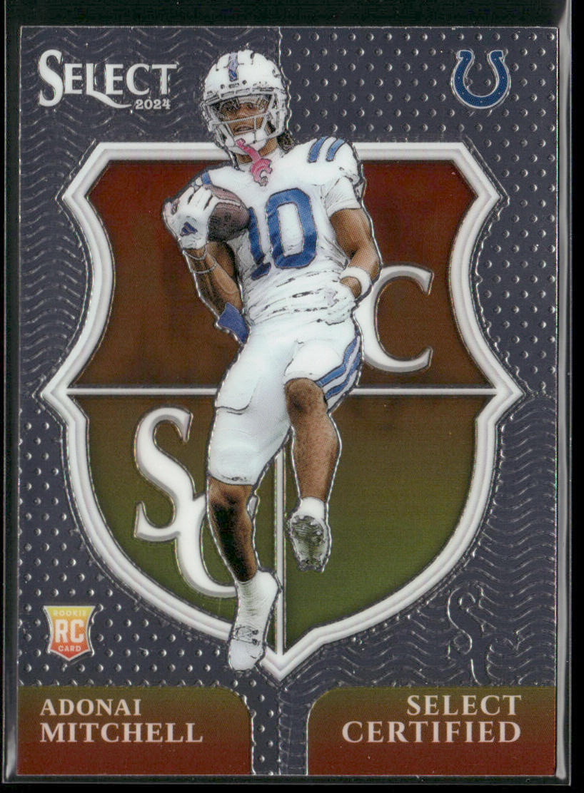 Adonai Mitchell 2024 Panini Select Select Certified Rookies #18 Colts