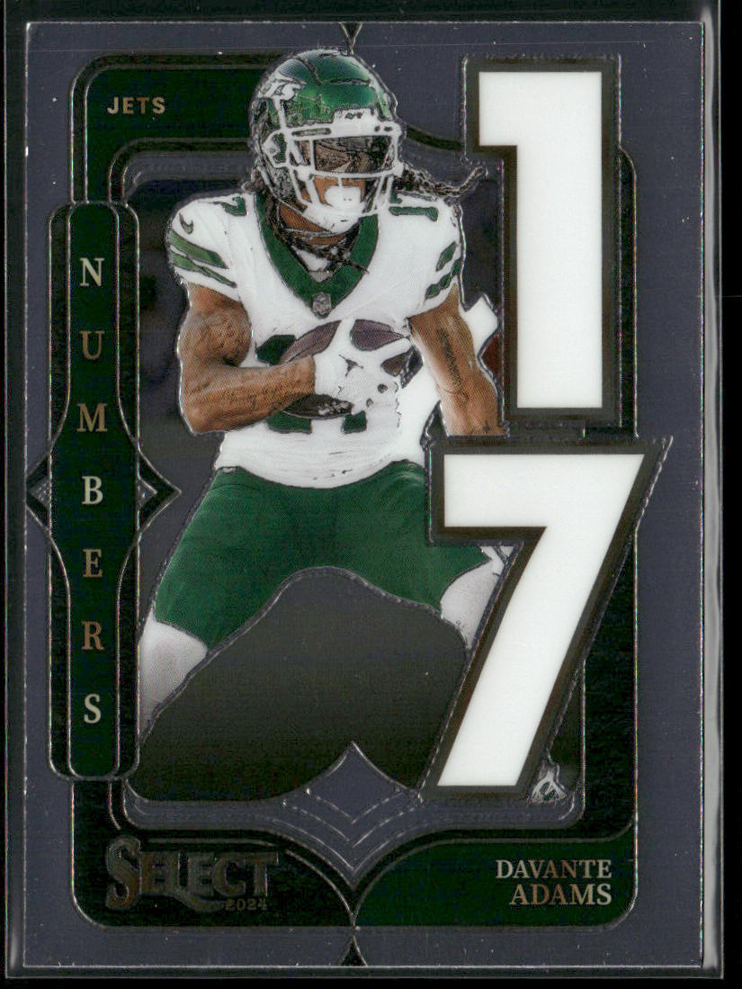 Davante Adams 2024 Panini Select Select Numbers #25 New York Jets