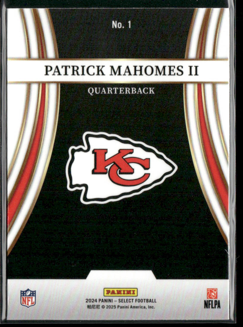 Patrick Mahomes II 2024 Panini Select Turbocharged #1 Kansas City Chiefs