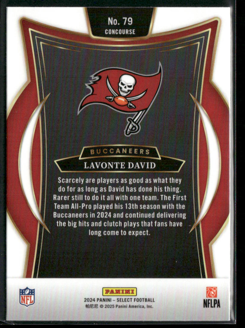 Lavonte David 2024 Panini Select #79 Tampa Bay Buccaneers