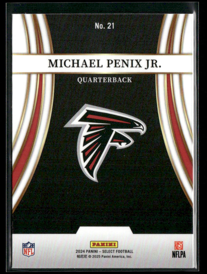 Michael Penix Jr. 2024 Panini Select Turbocharged #21 Atlanta Falcons