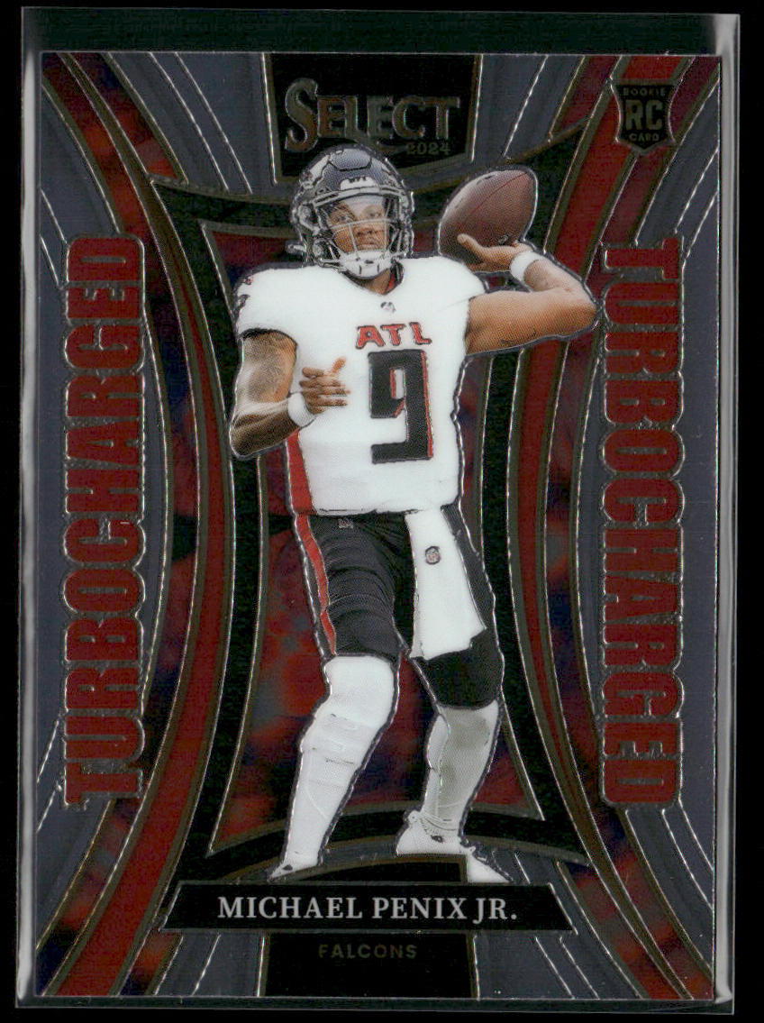 Michael Penix Jr. 2024 Panini Select Turbocharged #21 Atlanta Falcons