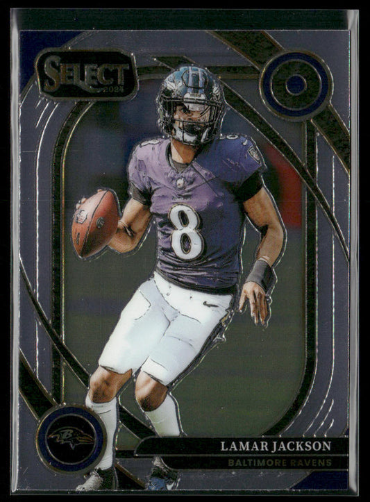 Lamar Jackson 2024 Panini Select #227 Baltimore Ravens front