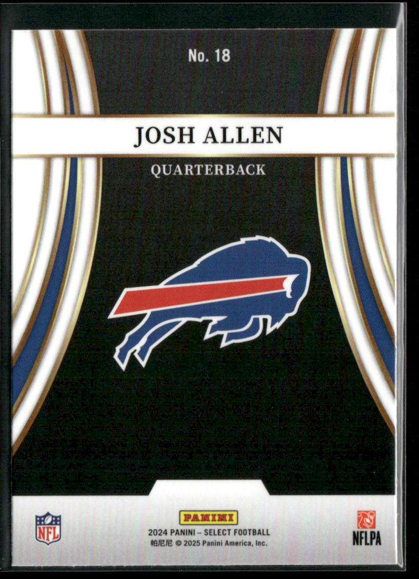 Josh Allen 2024 Panini Select Turbocharged #18 Buffalo Bills