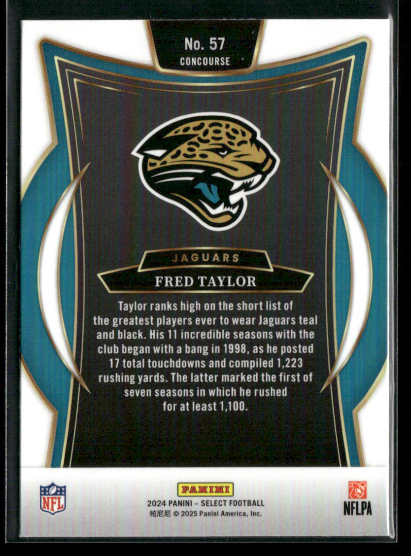 Fred Taylor 2024 Panini Select #57 Jacksonville Jaguars
